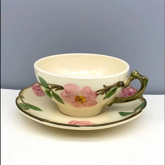 NWOT Franciscan Desert Rose Cup & Saucer Set - Picture 1 of 7